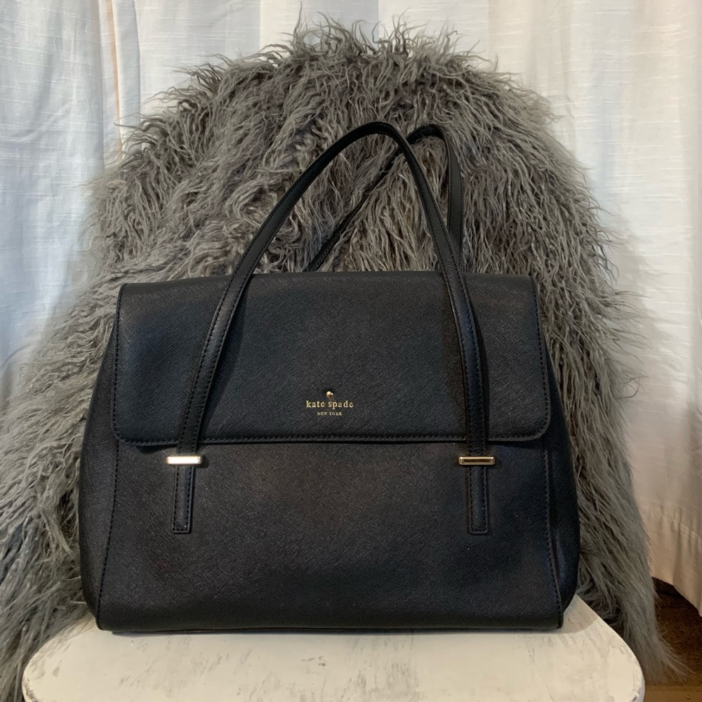 Kate Spade Large Black Tote / bag Saffiano leather